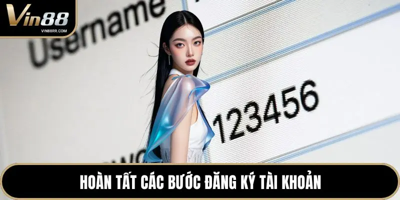 Hoàn tất các bước đăng ký tài khoản