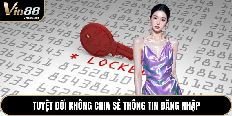 Tuyệt đối không chia sẻ thông tin đăng nhập